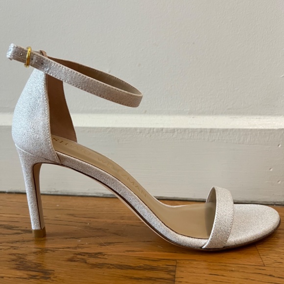 Stuart Weitzman Glitter Nunakedstraight Strap Sandal - Picture 3 of 16